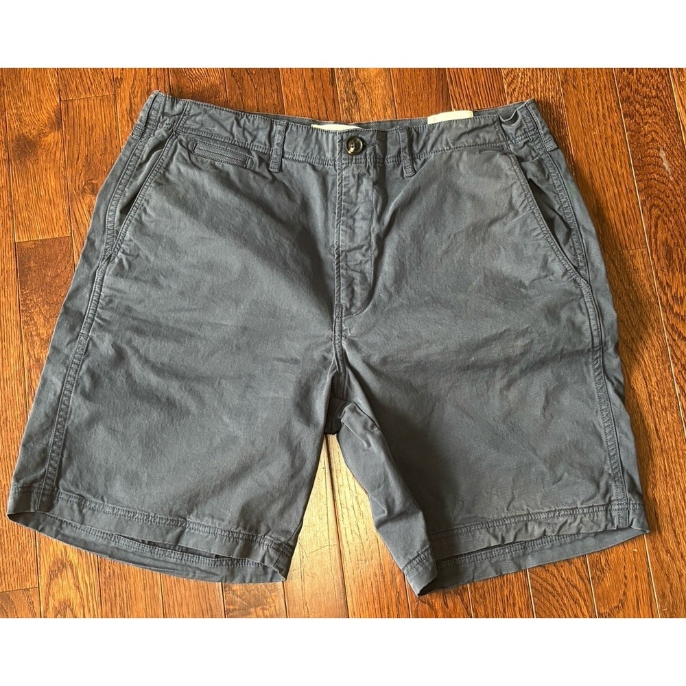 Billy Reid Chino Shorts Mens Size 32 Blue Cotton Stretch Shorts